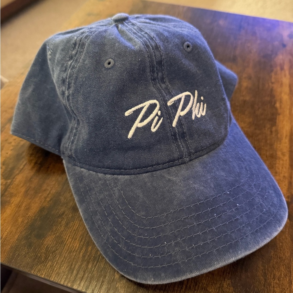 Pi Beta Phi Women's cursive embroidered baseball Hat